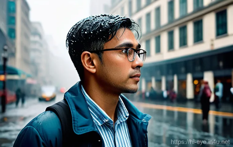 근시 레이저 시술 - **Prompt 1: The Daily Struggle with Vision Aids**
"An adult, fully clothed in everyday casual we...